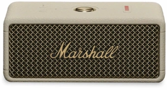 Колонка порт. Marshall Emberton III кремовый/золотистый 20W 2.0 BT 100м (EMBERTON III WHITE) - купить недорого с доставкой в интернет-магазине