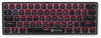 Клавиатура Оклик K763W механическая черный USB беспроводная BT/Radio Multimedia for gamer LED (1920548) кабель 1.5м - купить недорого с доставкой в интернет-магазине