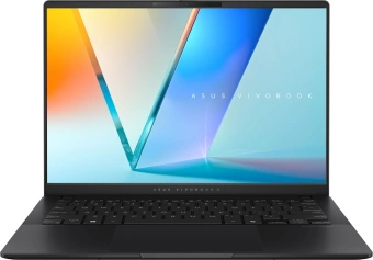 Ноутбук Asus VivoBook S14 S5406SA-QD200 Core Ultra 7 258V 32Gb SSD1Tb Intel Arc 14" OLED WUXGA (1920x1200) noOS black WiFi BT Cam (90NB15R3-M00CB0) - купить недорого с доставкой в интернет-магазине