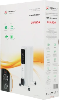 Радиатор масляный Royal Clima GUARDA ROR-GU9-2000M 2000Вт белый/серый - купить недорого с доставкой в интернет-магазине
