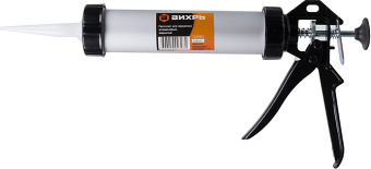 Пистолет для герметика Вихрь 73/3/6/2 механический закрытый серебристый/черный - купить недорого с доставкой в интернет-магазине