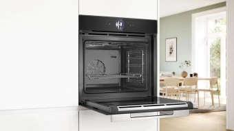Духовой шкаф Электрический Bosch Serie 8 HBG7361B1 черный - купить недорого с доставкой в интернет-магазине