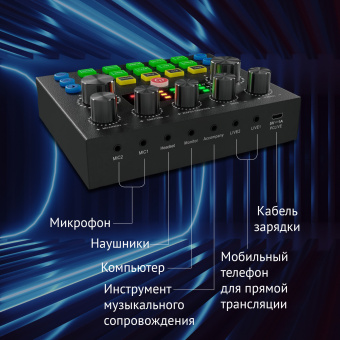 Микрофон проводной Оклик SM-600G 2.5м черный - купить недорого с доставкой в интернет-магазине