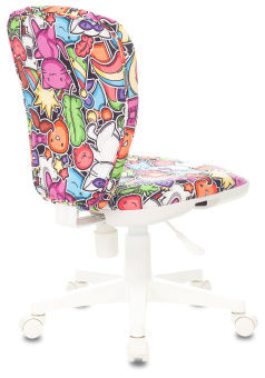 Кресло детское Бюрократ KD-W10 мультиколор маскарад крестов. пластик пластик белый - купить недорого с доставкой в интернет-магазине