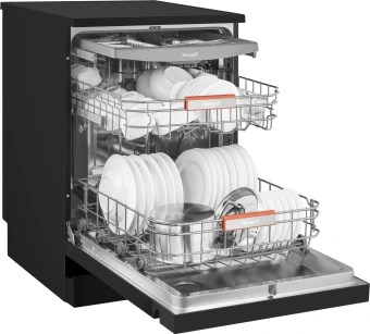 Посудомоечная машина Weissgauff DW 6038 B Inverter черный (полноразмерная) инвертор - купить недорого с доставкой в интернет-магазине