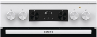 Плита Электрическая Gorenje GECS5C70WA белый/черный стеклокерамика (без крышки) - купить недорого с доставкой в интернет-магазине