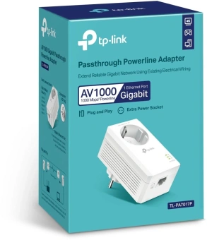 Сетевой адаптер Powerline TP-Link TL-PA7017P Gigabit Ethernet - купить недорого с доставкой в интернет-магазине