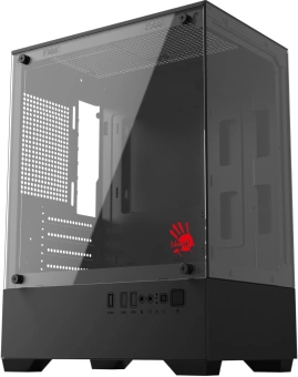 Корпус Bloody CC-125 черный без БП mATX 5x120mm 2xUSB2.0 1xUSB3.0 audio bott PSU - купить недорого с доставкой в интернет-магазине