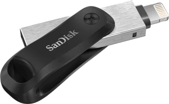 Флеш Диск Sandisk 64GB iXpand Go SDIX60N-064G-GN6NN USB3.0 черный/серебристый - купить недорого с доставкой в интернет-магазине