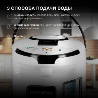 Термопот Hyundai HYTP-4840 4л. 750Вт белый/черный - купить недорого с доставкой в интернет-магазине