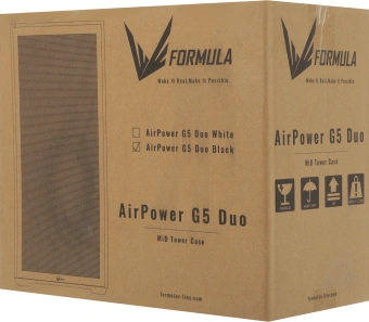 Корпус Formula Air Power G5 DUO черный без БП ATX 5x120mm 3x140mm 1xUSB3.0 audio bott PSU - купить недорого с доставкой в интернет-магазине