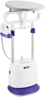 Отпариватель напольный Kitfort КТ-996 2300Вт белый/фиолетовый - купить недорого с доставкой в интернет-магазине