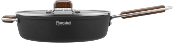 Сотейник Rondell Fjord RDA-1799 d=28см (с крышкой) черный - цена, купить или заказать с доставкой в интернет-магазине Сотейник Rondell Fjord RDA-1799 d=28см (с крышкой) черный - купить недорого с доставкой в интернет-магазине