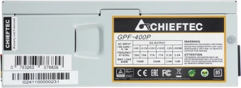 Блок питания Chieftec TFX 400W Smart GPF-400P (20+4pin) APFC 80mm fan 4xSATA - купить недорого с доставкой в интернет-магазине