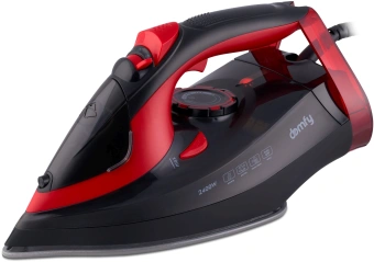 Утюг Domfy DSC-EI502 2400Вт черный/красный - купить недорого с доставкой в интернет-магазине