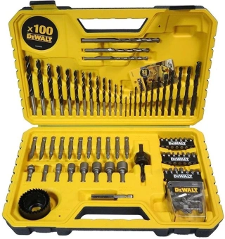 Набор бит и сверл DeWalt DT71563-QZ по дер/мет/бет (100пред.) для шурупов/дрелей/перф - купить недорого с доставкой в интернет-магазине