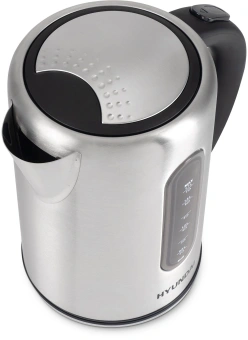 Чайник электрический Hyundai HYK-S9909 1.7л. 2200Вт серебристый матовый/черный корпус: металл - купить недорого с доставкой в интернет-магазине