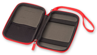 Чехол для путешествий Moleskine Journey Pouch SMALL 70х110x30мм (в компл.:ремешок на запястье) красный блистер - купить недорого с доставкой в интернет-магазине