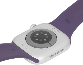 Смарт-часы Apple Watch Series 11 A3331 42мм OLED корп.серебристый Sport Band рем.фиолетовый разм.брасл.:S/M (MEU64LW/A) - купить недорого с доставкой в интернет-магазине