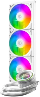 Система водяного охлаждения ID-Cooling FX360 Inf ARGB Soc-AM5/AM4/1151/1200/2066/1700 белый 4-pin 27.2dB Al+Cu 350W Ret (FX360 INF WHITE) - купить недорого с доставкой в интернет-магазине