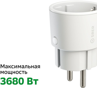Умная розетка Sber SBDV-00018 EU Wi-Fi белый - купить недорого с доставкой в интернет-магазине