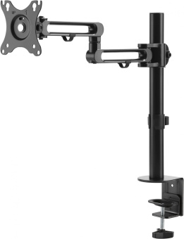 Кронштейн для мониторов Ultramounts UM736 черный 17"-32" макс.8кг крепление к столешнице поворот и наклон - купить недорого с доставкой в интернет-магазине