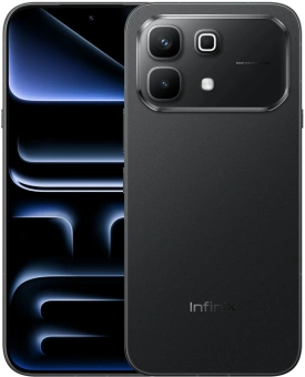 Смартфон Infinix X6879 Note 60 256Gb 8Gb черный моноблок 3G 4G 2Sim 6.78" 1280x2644 Android 16 50Mpix 802.11 a/b/g/n/ac NFC GPS GSM900/1800 GSM1900 Protect FM - купить недорого с доставкой в интернет-магазине