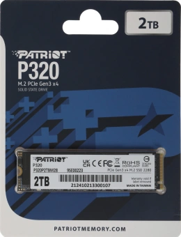 Накопитель SSD Patriot PCIe 3.0 x4 2TB P320P2TBM28 P320 M.2 2280 - купить недорого с доставкой в интернет-магазине
