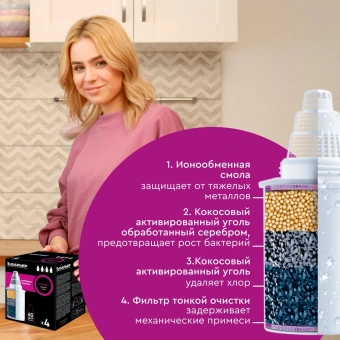 Картридж Барьер Стандарт для кувшинов ресурс:350л (упак.:4шт) - купить недорого с доставкой в интернет-магазине