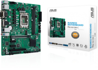 Материнская плата Asus PRO H610M-C-CSM Soc-1700 Intel H610 2xDDR5 mATX AC`97 8ch(7.1) GbLAN+VGA+DVI+HDMI+DP - купить недорого с доставкой в интернет-магазине