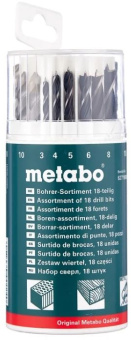 Набор сверл Metabo 627190000 по мет/камн/дер (18пред.) для шуруповертов/дрелей - купить недорого с доставкой в интернет-магазине