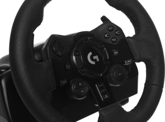 Руль Logitech G923 10кноп. (с педалями) черный - купить недорого с доставкой в интернет-магазине