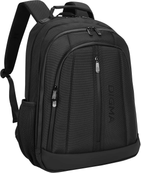 Рюкзак для ноутбука 15.6" Digma Stash S2 черный полиэстер (DGBP15S2BK) - купить недорого с доставкой в интернет-магазине
