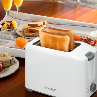 Тостер Scarlett SC-TM11019 700Вт белый - купить недорого с доставкой в интернет-магазине