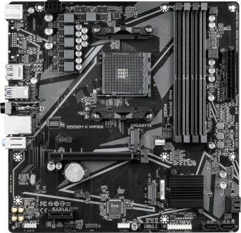 Материнская плата Gigabyte B550M K WF6E Soc-AM4 AMD B550 4xDDR4 mATX AC`97 8ch(7.1) GbLAN RAID+HDMI+DP - купить недорого с доставкой в интернет-магазине