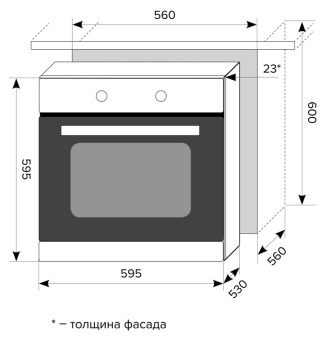 Духовой шкаф Электрический Lex EDP 093 IV слоновая кость - купить недорого с доставкой в интернет-магазине