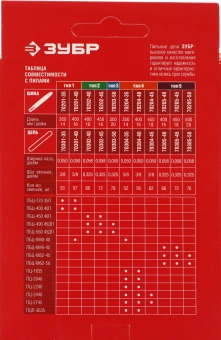 Цепь для цепных пил Зубр 70305-45 0.325" 72звен. для ПБЦ-М49-45/М52-45/М62-50 - купить недорого с доставкой в интернет-магазине