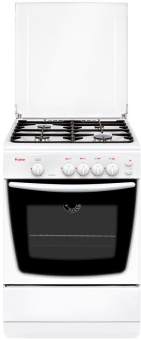 Плита Газовая Gefest CG 60MC6 K73 белый (металлическая крышка) реш.чугун - купить недорого с доставкой в интернет-магазине