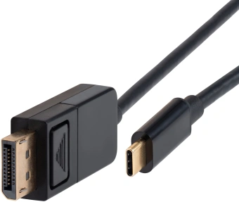 Кабель Buro ver1.4 USB Type-C (m) DisplayPort (m) 1.5м (BU-TYPEC-DP-1.5M) черный - купить недорого с доставкой в интернет-магазине