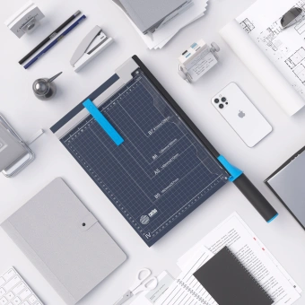 Резак сабельный Cactus CS-CUT-GM412 A4/12лист./320мм/автоприжим/защитный экран - купить недорого с доставкой в интернет-магазине