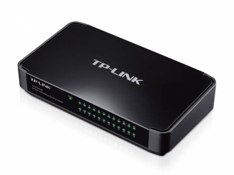Коммутатор TP-Link TL-SF1024M (L2) 24x100Мбит/с неуправляемый - купить недорого с доставкой в интернет-магазине