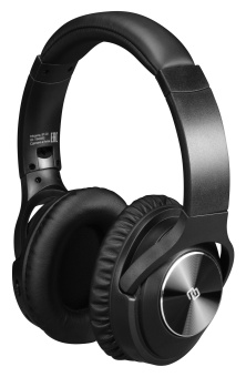Гарнитура накладные Digma BT-20 ANC черный беспроводные bluetooth оголовье (BT20) - купить недорого с доставкой в интернет-магазине