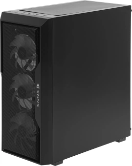 Корпус Azza Fighter черный без БП ATX 4x120mm 2x140mm 2xUSB2.0 1xUSB3.0 audio bott PSU - купить недорого с доставкой в интернет-магазине