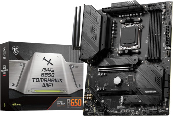 Материнская плата MSI MAG B650 TOMAHAWK WIFI SocketAM5 AMD B650 4xDDR5 ATX AC`97 8ch(7.1) 2.5Gg RAID+HDMI+DP - купить недорого с доставкой в интернет-магазине