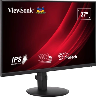 Монитор ViewSonic 27" VA2708-HDJ черный IPS LED 16:9 HDMI матовая HAS Piv 250cd 178гр/178гр 1920x1080 100Hz VGA DP FHD 6.1кг - купить недорого с доставкой в интернет-магазине