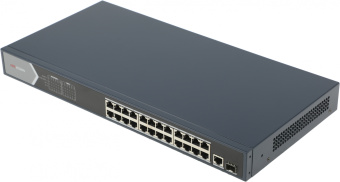 Коммутатор Hikvision DS-3E0526P-E 25x1Гбит/с 1SFP 24PoE+ 270W неуправляемый - купить недорого с доставкой в интернет-магазине