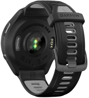 Смарт-часы Garmin Forerunner 965 47мм 1.4" AMOLED корп.черный рем.черный/серый разм.брасл.:135-205мм (010-02809-10) - купить недорого с доставкой в интернет-магазине