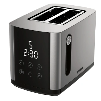 Тостер Hyundai HYT-2302 800Вт черный/серебристый - купить недорого с доставкой в интернет-магазине