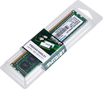 Память DDR3L 4GB 1600MHz Patriot PSD34G1600L81 Signature RTL PC3-12800 CL11 DIMM 240-pin 1.35В single rank Ret - купить недорого с доставкой в интернет-магазине