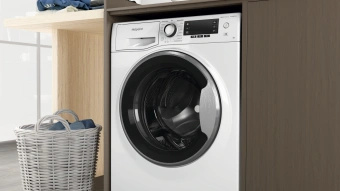 Стиральная машина Hotpoint NSD 6239 S VE RU класс: A-30% загр.фронтальная макс.:6кг белый инвертер - купить недорого с доставкой в интернет-магазине